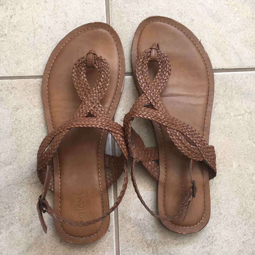 Merona Brown Summer Sandals